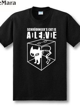 TBBT生活大爆炸 谢耳朵sheldon 薛定谔的猫 短袖t恤 男女同款宽松