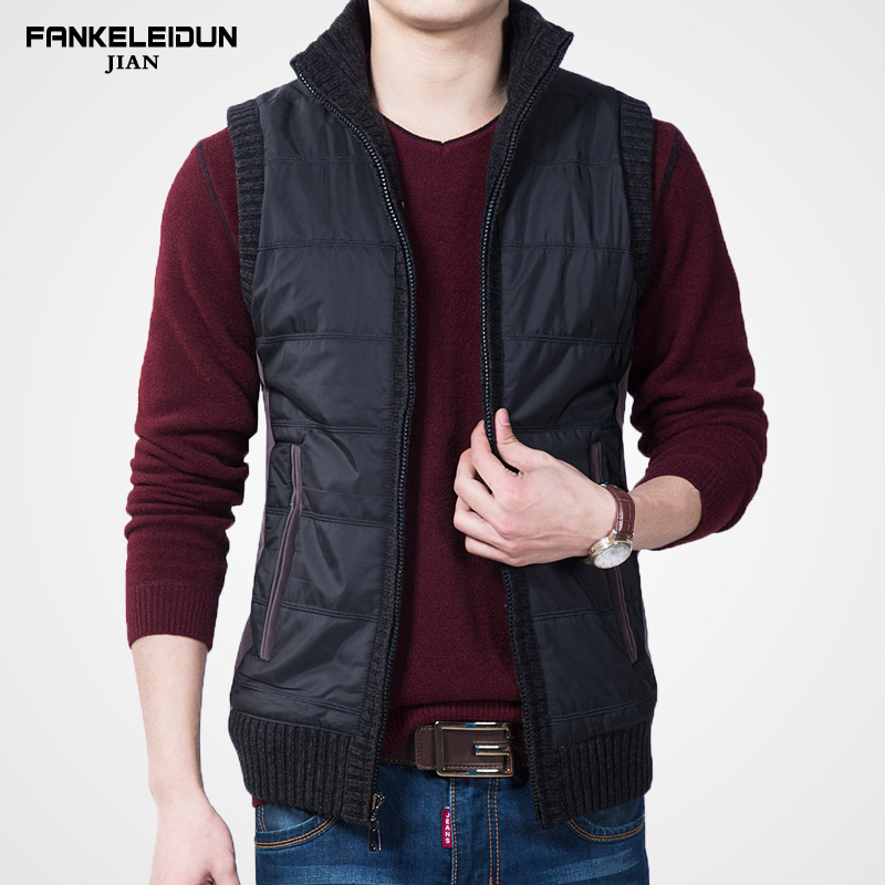 Débardeur homme Woolen gilet fibres de polyacrylonitrile (acrylique) 64,5% de fibres de viscose (rayonne viscose) 35,5% pour automne - Ref 1599748 Image 1