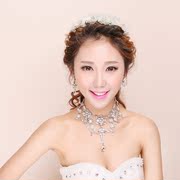 Good enchanting beauty bridal necklace accessories Korean wedding accessories wedding bride neck Necklace Earring accessories