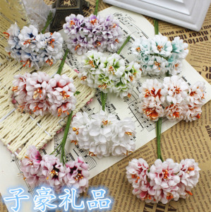 新款菊花 仿真菊花花束 DIY花环 装饰花 花饰头饰 1.65元6朵