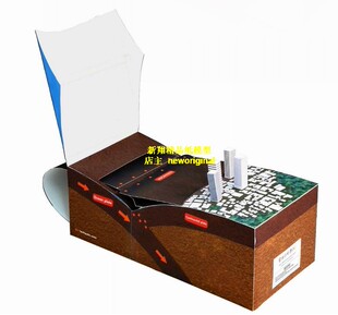 【新翔模型】城市地震原理地质结构岩层地理科学科普海啸玩具模型