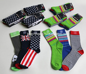 棉袜中筒时尚 出口意大利terra nova原单男士 潮运动袜子米字旗春秋