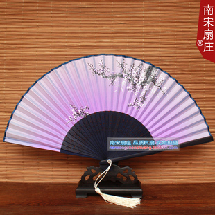 古风竹扇女扇绢扇 工艺礼品扇 2015年新款 中国风高档真丝扇子折扇