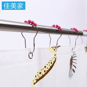 佳美家 [浴帘环 浴帘挂钩配件 搭配浴帘杆 浴帘环圈]