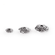 925 Sterling Silver Flower hat silver bead bracelets DIY receptacle receptacle SEPTA Bodhi silver DIY accessories