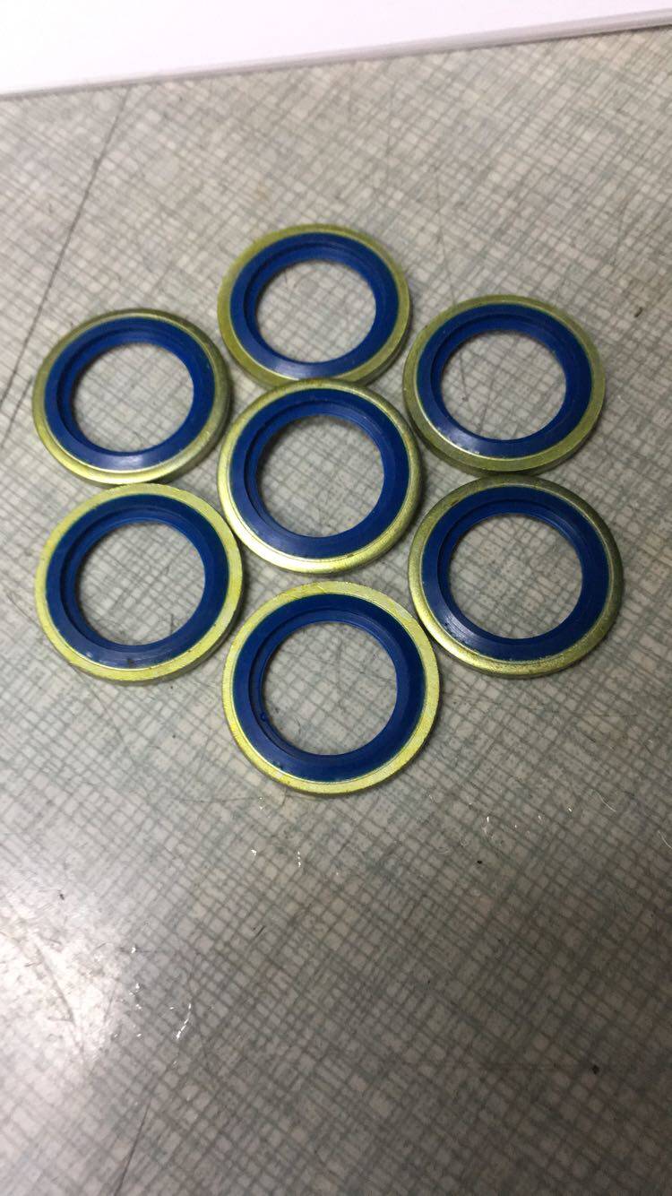 定心黑色新款组合垫片液压接头垫子组合垫unf34unf78接头密封垫圈