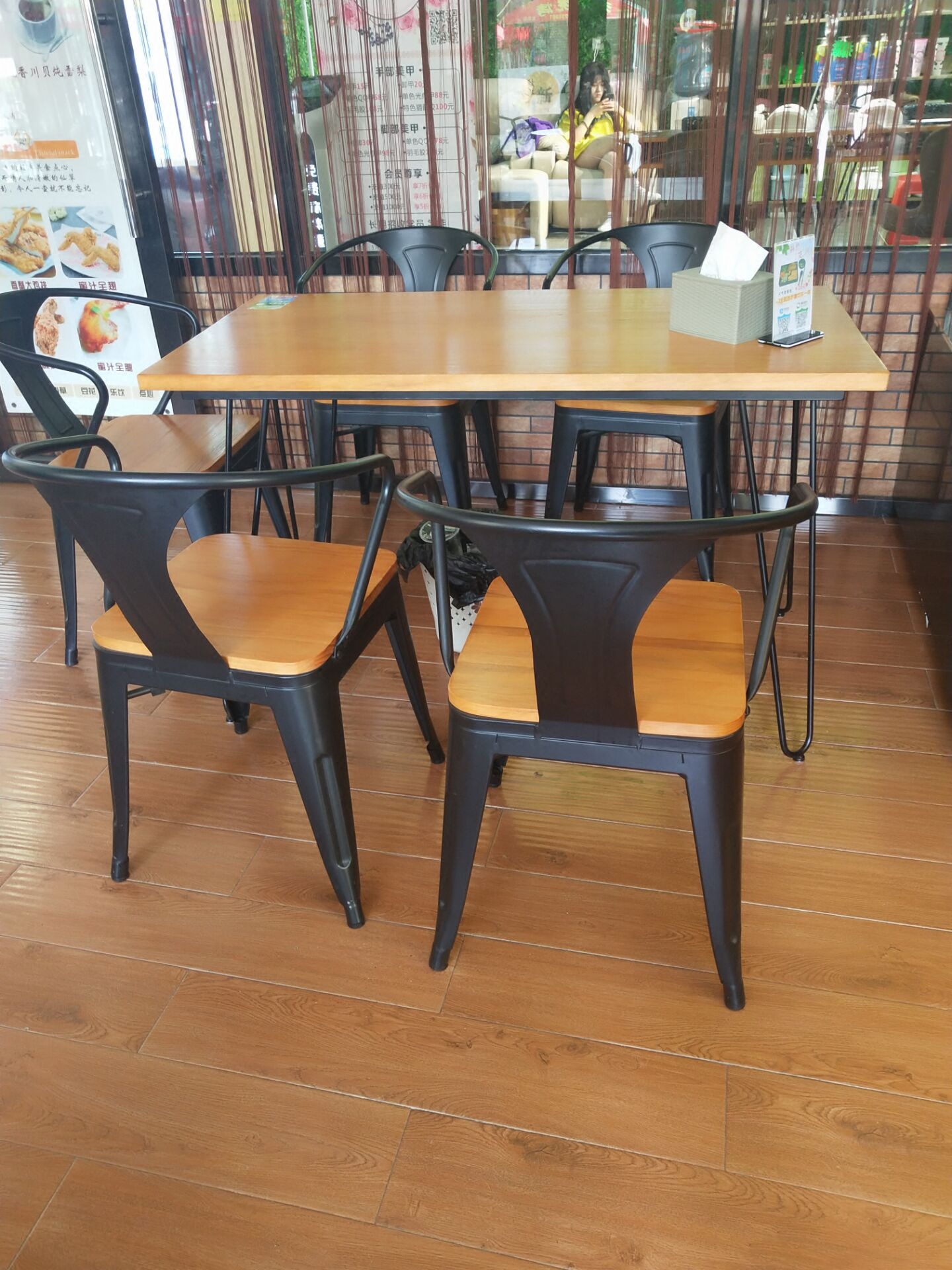 Blue Maple Haoyue Iron art solid wood table furniture dining table pine table Retro workbench deskin the Residential furniture , Tables , Dining table  category - from Buy2taobao.com to provide professional Taobao agent buy service