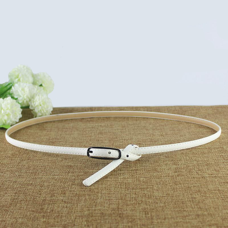 文艺风复古女士打结磨砂小皮带