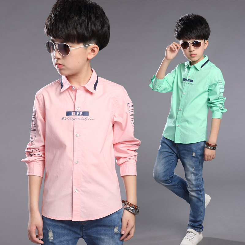 Chemise garcon à manche longue - Ref 2073700 Image 1