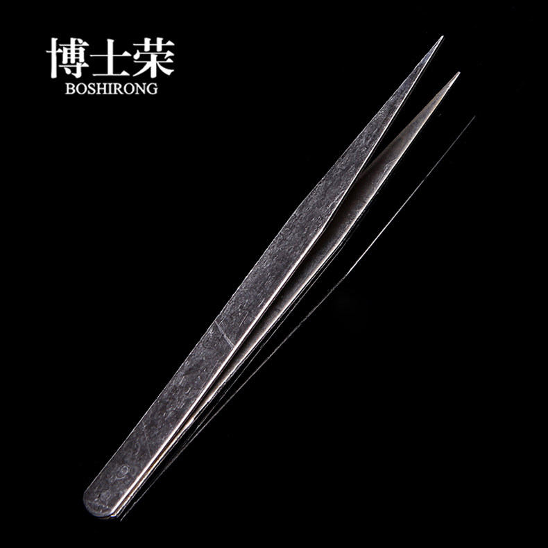 5 14 16 20cm尖头镊子 金属不锈钢镊子敷料夹持工具生物实验器材教学