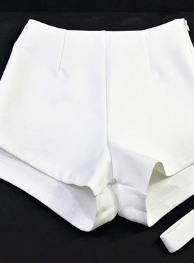 新款原创嘻哈jazz街舞表演带腿环弹力高腰包臀显瘦百搭短裤热裤