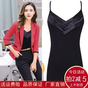 莫代尔吊带女短款外穿夏百搭职业装打底衫性感V领大码小背心显瘦