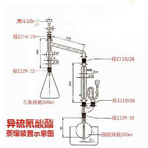 。芥籽油挥发性成分含量的测定异硫氰酸烯丙酯蒸馏装置可定制玻璃