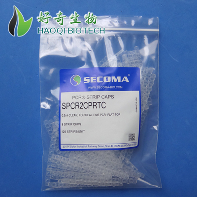 0.2ml透明PCR八排管平盖(荧光定量专用)secoma/赛珂玛 SPCR2CPRTC