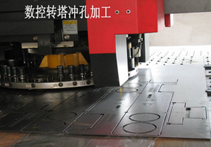 久鑫不锈钢数控转塔冲孔冲网非标异型孔百叶窗机箱机柜凹凸孔加工