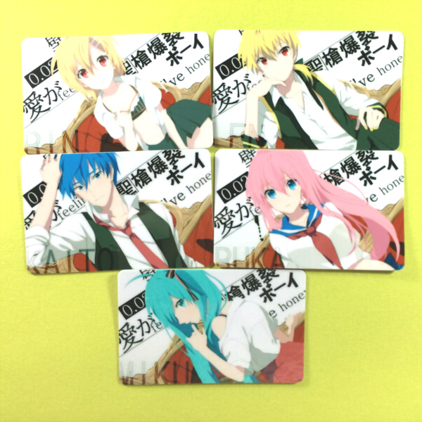 绮丽屋日本动漫周边vocaloidV家初音镜音Kaito卡贴套装满包邮新品