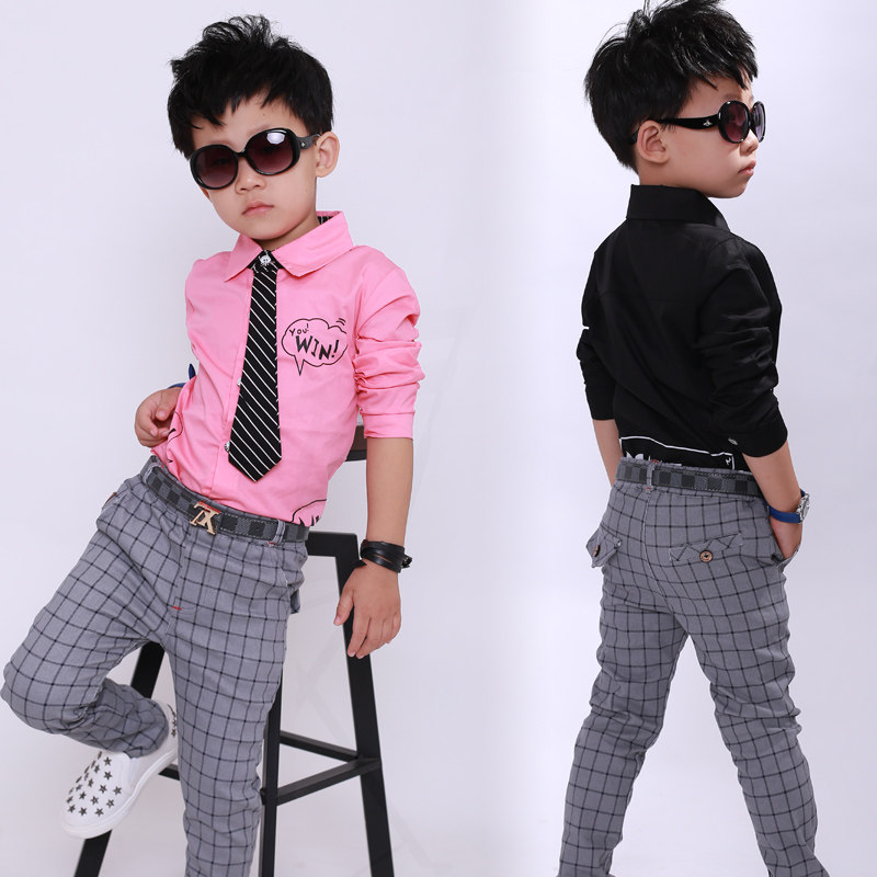 Chemise garcon à manche longue - Ref 2079287 Image 1