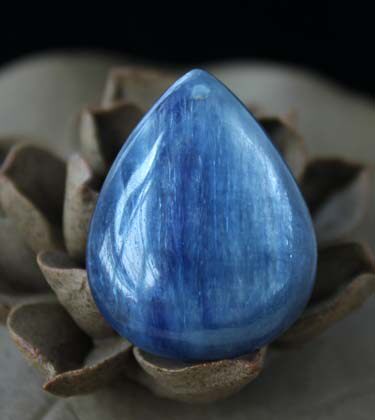 水玉冰魄 天然蓝晶石吊坠 蓝晶挂件项链 水晶吊坠 裸石 一物一图