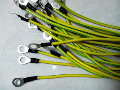 黄绿双色接地线防雷跨接线定制