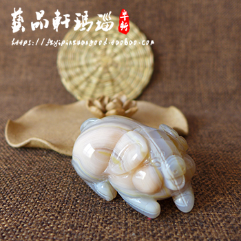 正品纯天然缠丝玛瑙 原色红砂富贵猪 玛瑙手把件/把玩/茶宠 包邮