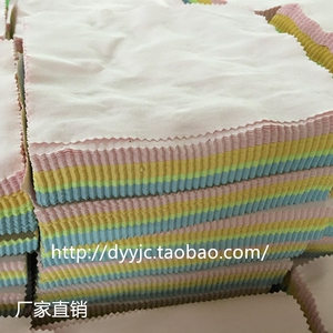 黄中李眼镜布 一擦亮 水果盒 仿针一 双面磨毛 厂家直销 批量定制