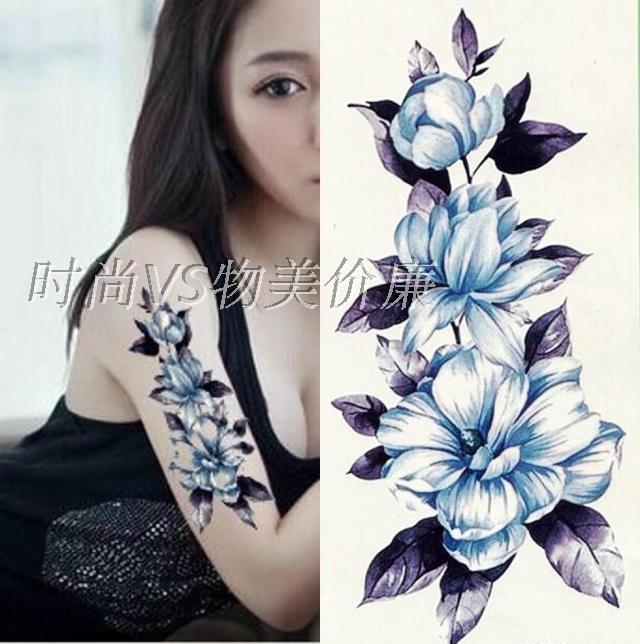 2015新款纹身贴纸花臂 防水 女款 刺青个性淡雅小清新满18包邮
