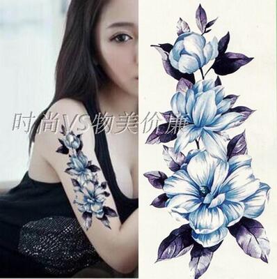 2015新款纹身贴纸花臂 防水 女款 刺青个性淡雅小清新满18包邮