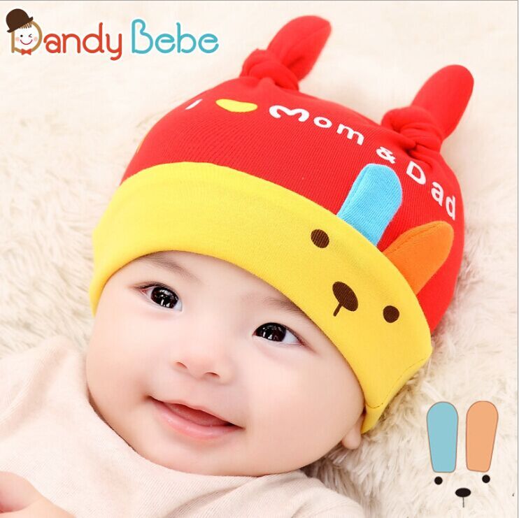 dandybebe兔子宝宝套头帽婴儿 儿童帽子 秋冬款新款韩版