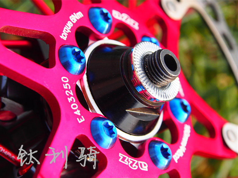 M5*10钛合金碟片螺丝Tc4山地公路自行车碟刹盘彩色钛螺丝T25梅花