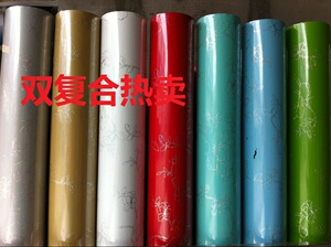 热卖款 复合膜  橱柜晶钢门玻璃贴膜 镭射牡丹花正面带胶不透光