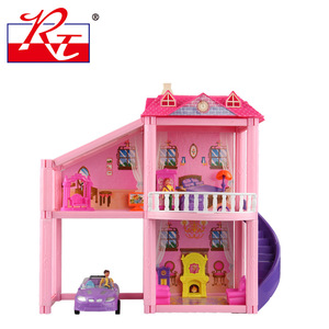 过家家房子diy手工拼装别墅 3-5-6岁女孩益智玩具 小屋子模型拼装