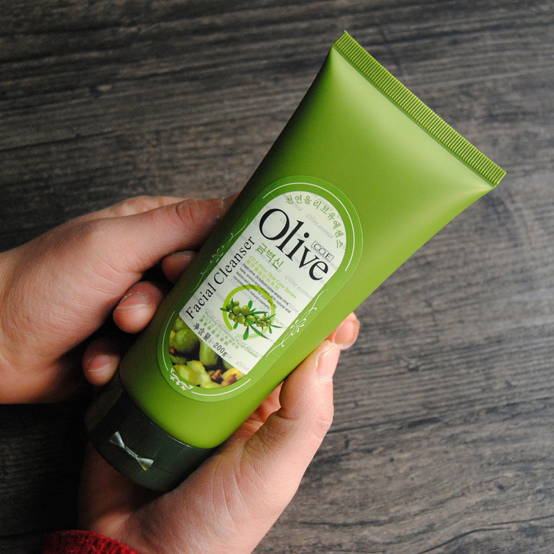 正品包邮韩伊橄榄Olive清透保湿洗面奶200g补水滋润清爽不紧绷