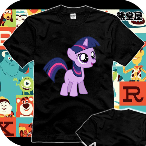 纯棉t恤短袖衣服彩虹小马我的小马驹小马宝莉My LittlePonyMLP