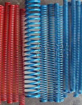 厂价直销全模具配件模具弹簧外径内径300长蓝色红色弹簧美标65MN