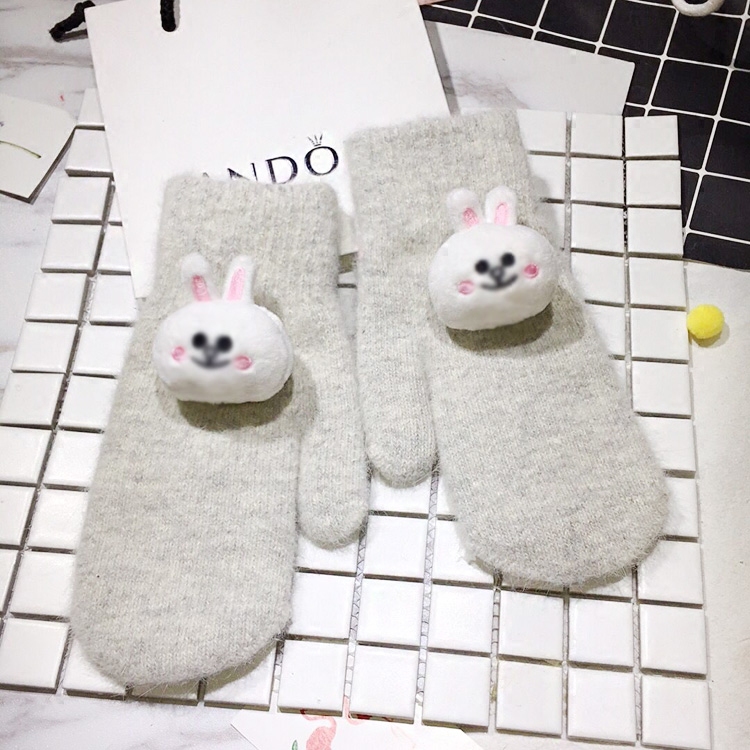 Gants pour homme en lapin - Ref 2781635 Image 3