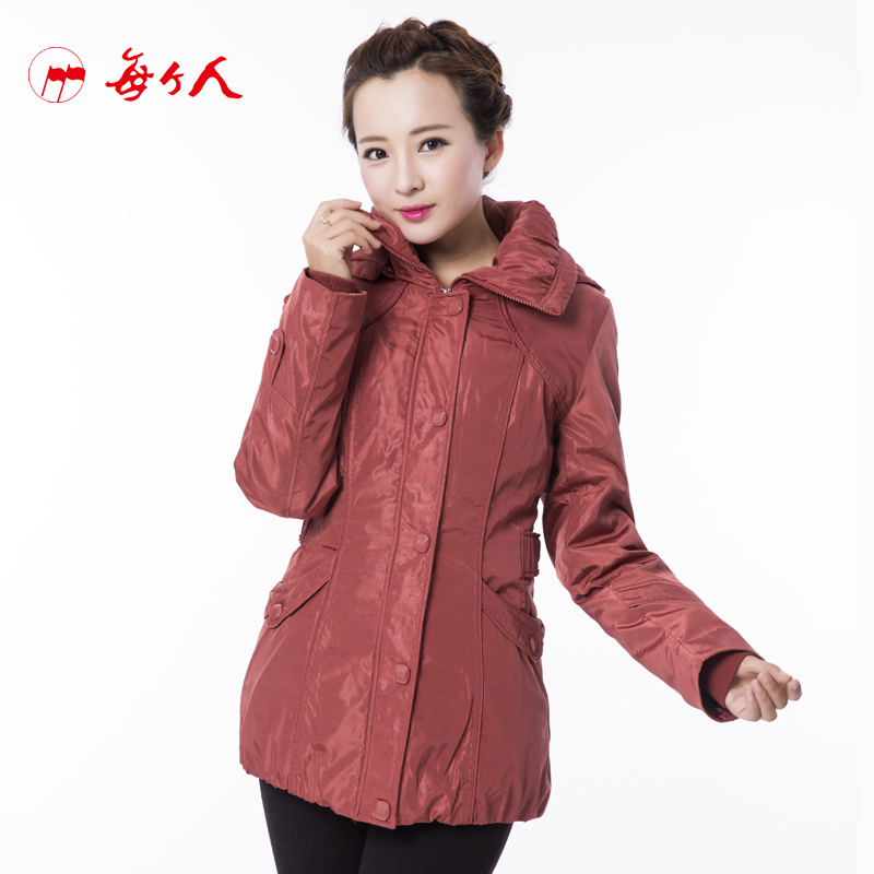 每个人/祝伟羽绒服九成品2020衣皮可脱卸女款278#-封面