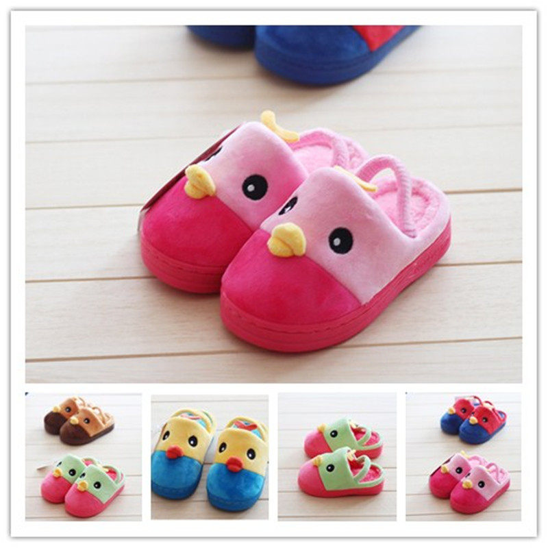 Pantoufles enfants en suède pour hiver - semelle caoutchouc - Ref 986930 Image 8