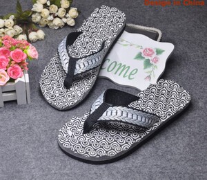 2022夏季新款男士拖鞋潮流夹脚人字拖时尚沙滩鞋透气布面潮鞋防水