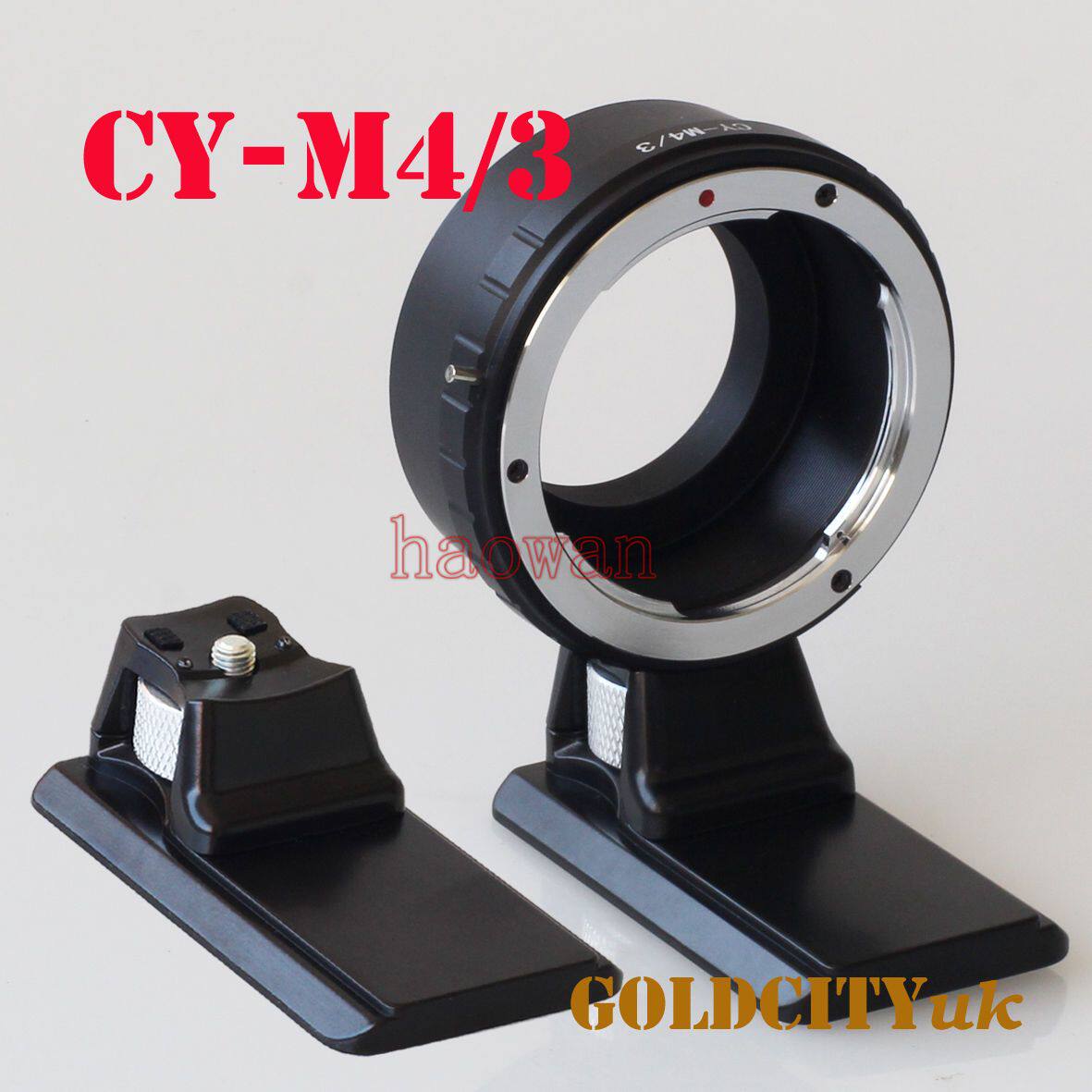 CY-M4/3带脚架 C/Y镜头转M4/3转接环G1/GH1/GF1 gh4 em1 em5 em10