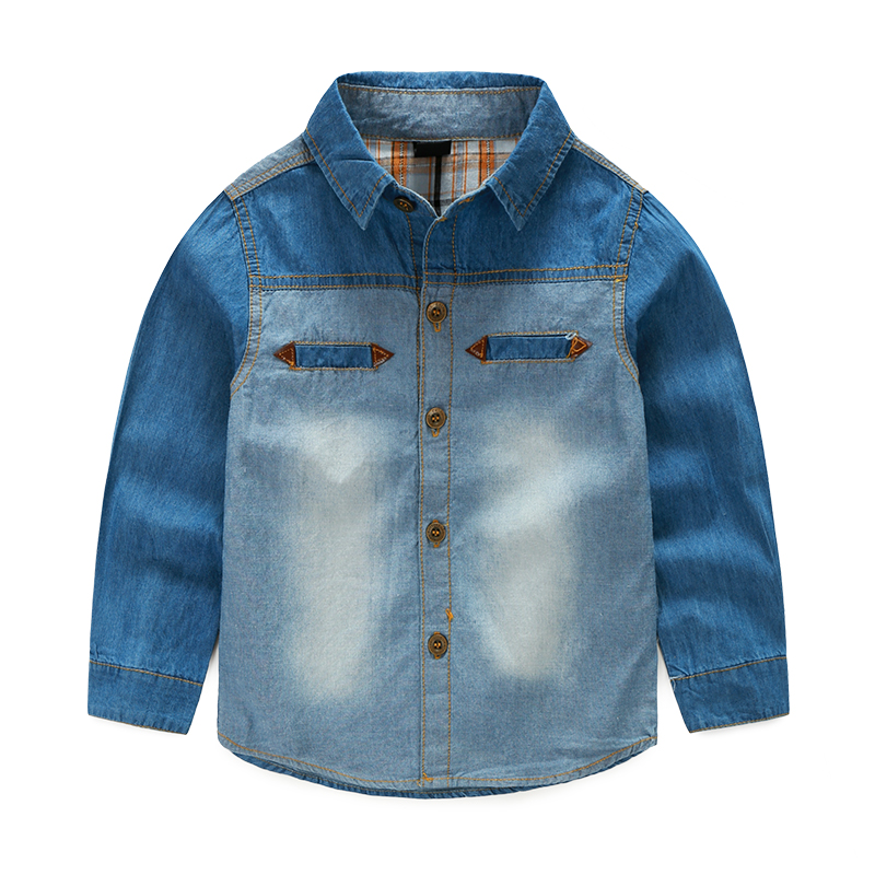 Chemise garcon à manche longue en coton - Ref 2082170 Image 1