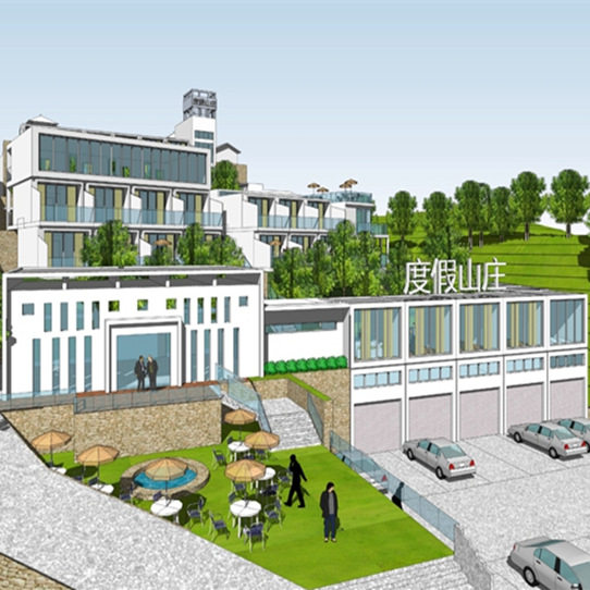 现代风格度假酒店山庄设计 现代庄园设计度假山庄