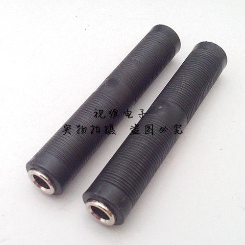 5母对母话筒插头对接头 6.5双声道直通 kk双通 对接插座