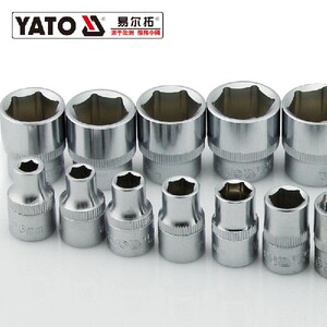 。易尔拓工具A类3/8寸10mm中飞外六角套筒17 18 19 20 21 22 23 2