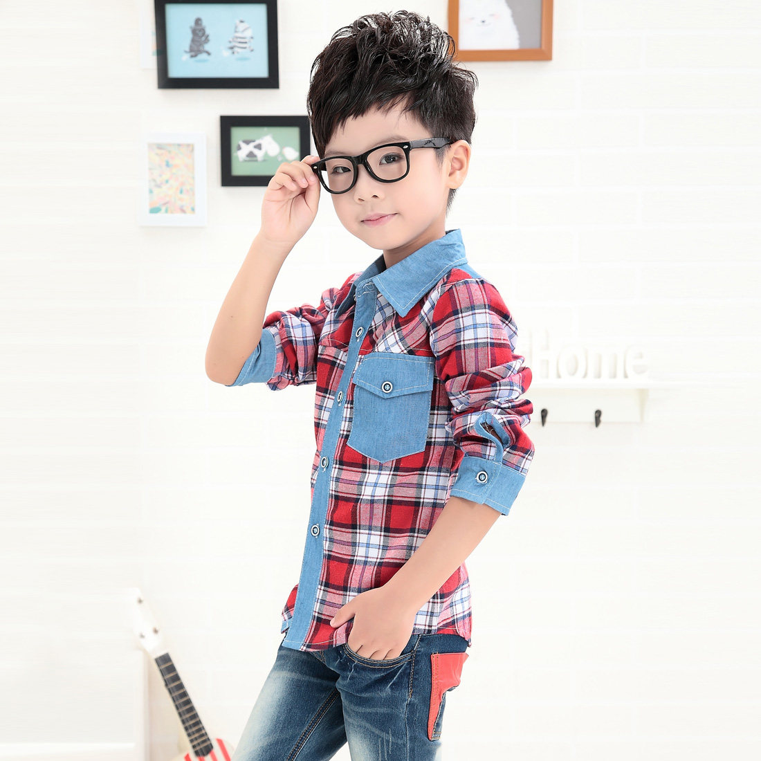 Chemise garcon à manche longue - Ref 2076396 Image 1