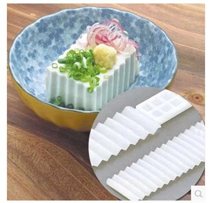 日本进口切豆腐器 好用豆腐切割 大小波浪 2枚装