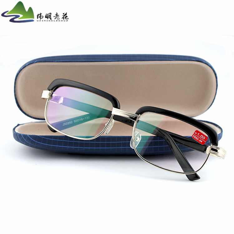 精美眉毛大框高品质品牌光学玻璃老花眼镜加膜超清防辐射防疲劳