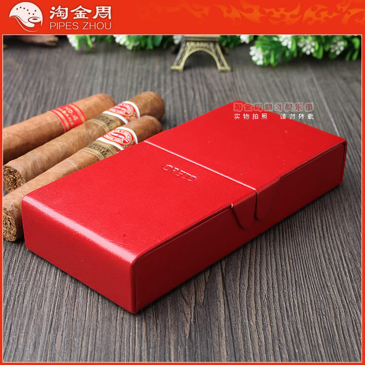 France CREDO credo Cedar wood cowhide Cigar case 3 Strapping Humidificationin the  ZIPPO/Swiss Army Knife/Glasses , Smoking , Cigarette case  category - from Buy2taobao.com to provide professional Taobao agent buy service