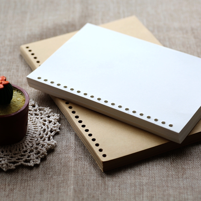 包邮牛皮纸替芯横线b526活页本