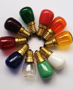 室内装饰灯泡彩泡 E14 220V10W螺口灯泡婚庆礼仪七彩灯泡钨丝灯泡