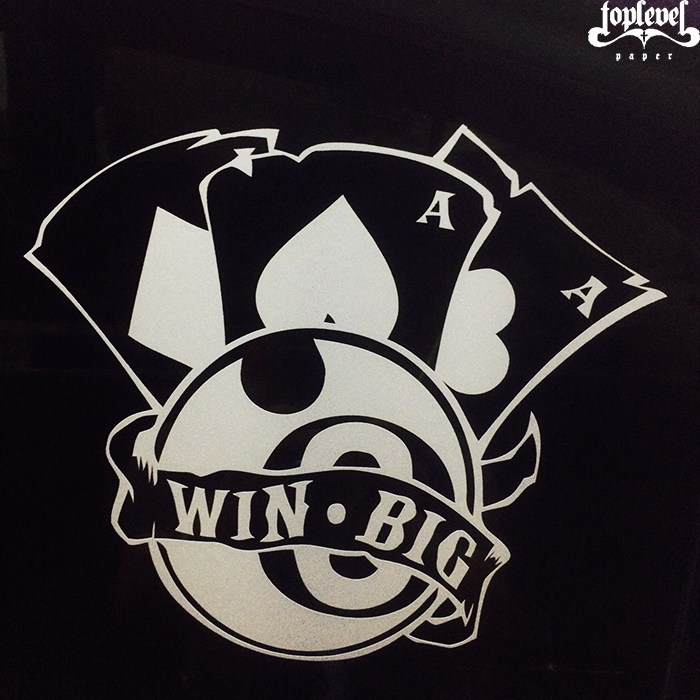 tlp潮品汇镂空贴扑克汽车行李箱